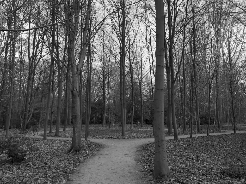 Wandelcoaching pad zwart wit Wandelcoaching pad zwart wit
